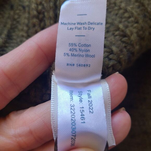 Marine Layer Ramona Oversized Cardigan Military Olive Heather Large - Picture 5 of 10